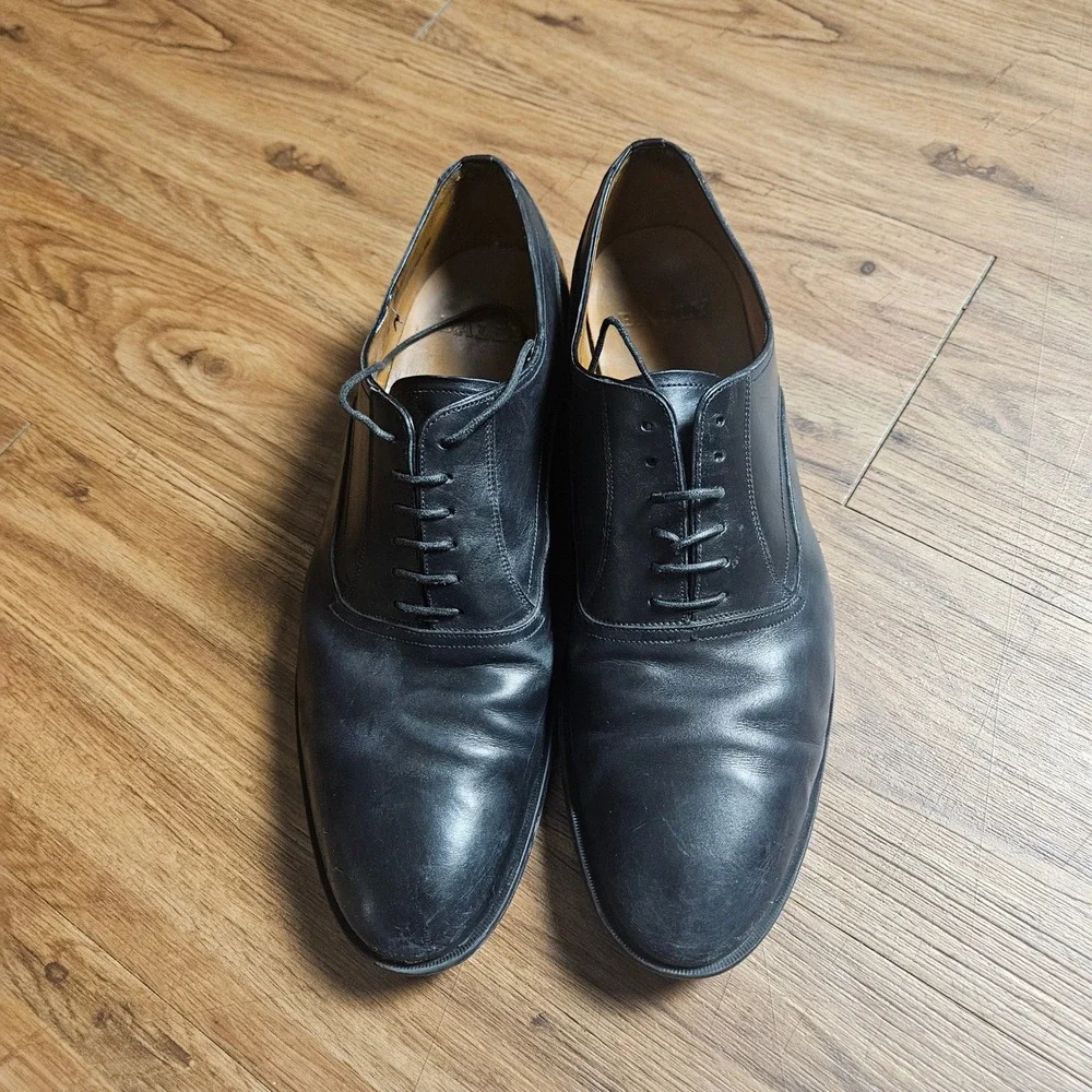 Bally Bromiel Leather Oxford Dress Shoes 10D Capsule Wardrobe Quiet Luxury